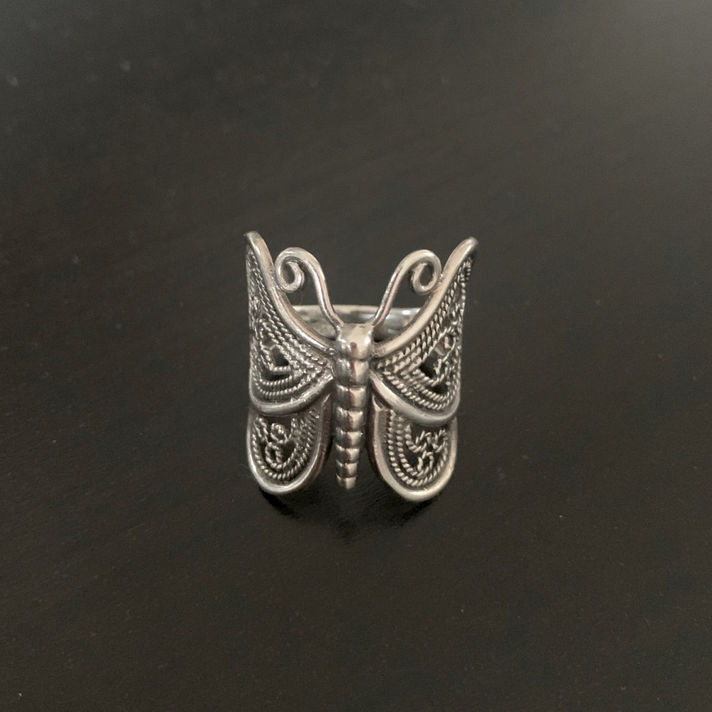 🦋 Butterfly Silver Ring